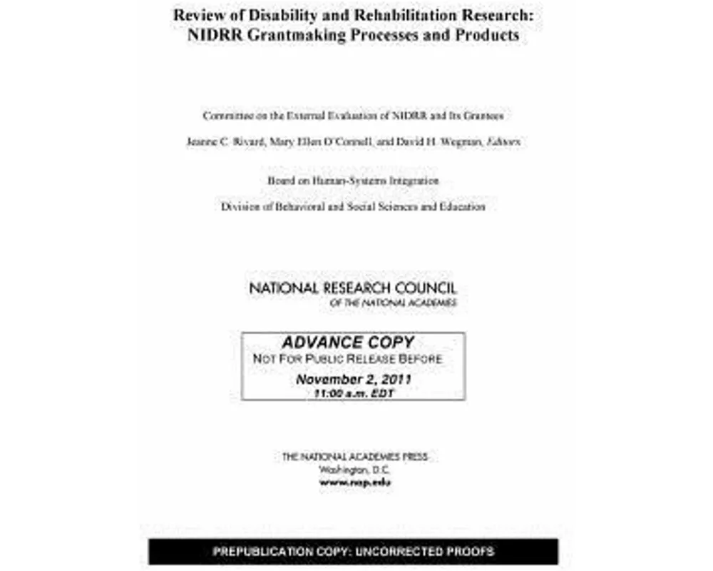 Review of Disability and Rehabilitation Research