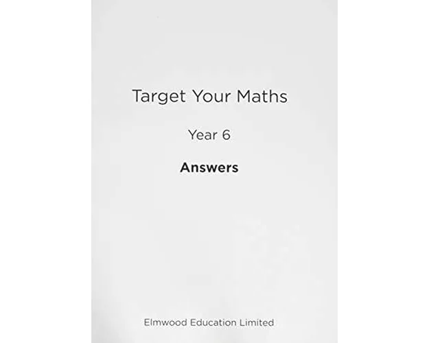 Target Your Maths Year 6 Answer Book