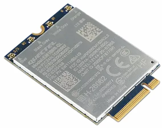 Lenovo ThinkPad Quectel EM160R-GL 4G LTE-A Cat 16 M.2 WWAN Module for X1 2-in-1 Gen 9/P16s Gen 3
