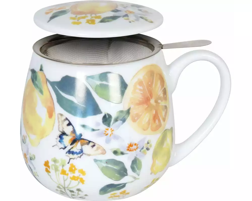 Könitz Teetasse Fruity Tea Lemon 420 ml , 1 Stück, Mehrfarbig