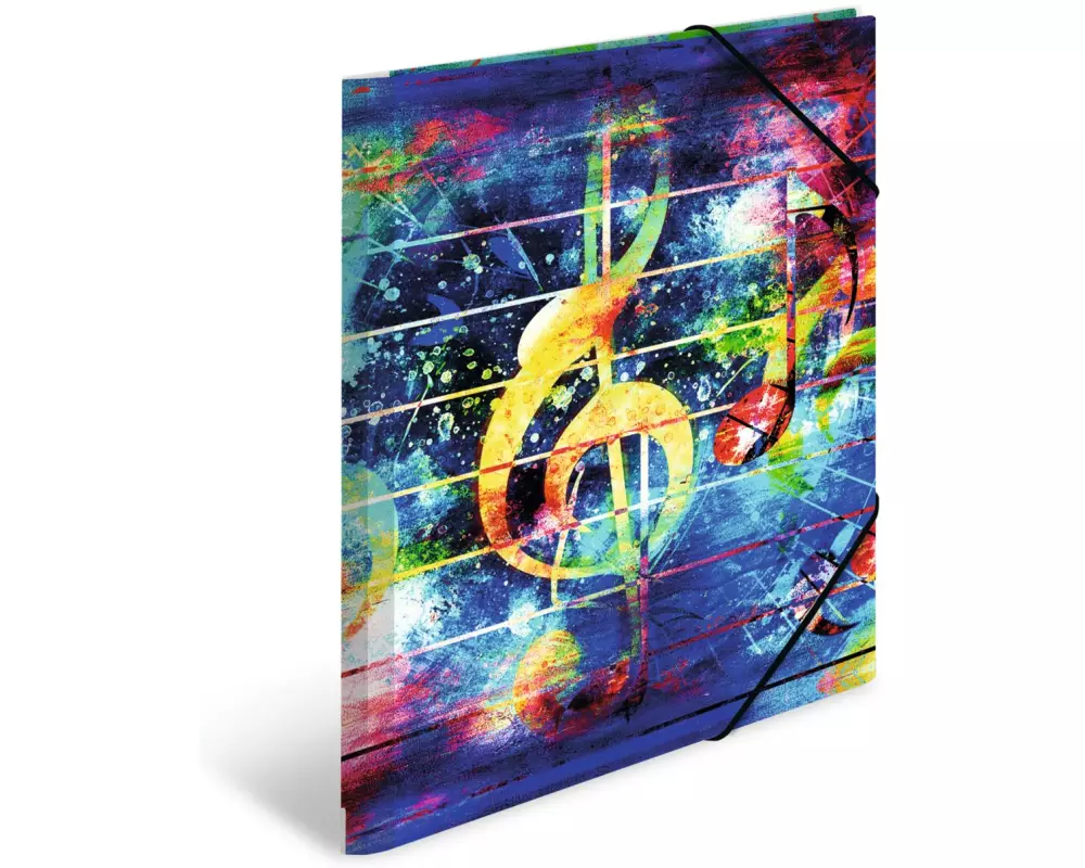 HERMA Gummibandmappe A4 Music, Polypropylen, mit Innendruck