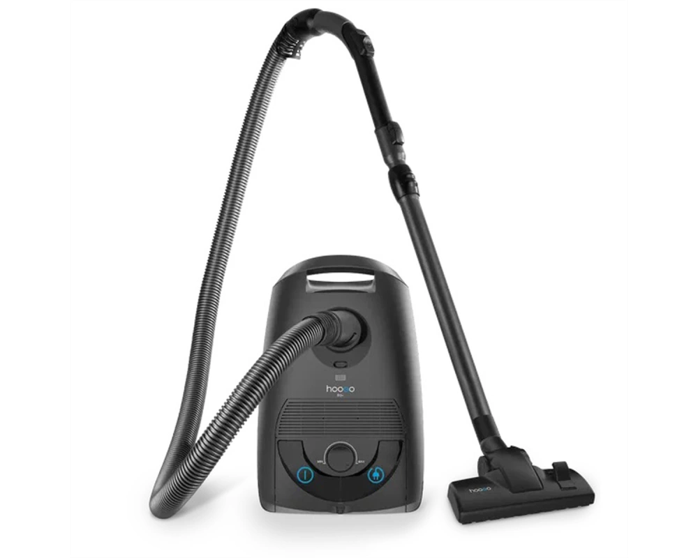 Hoogo Staubsauger mit Beutel B3+ 3.0L, 11m Aktionsradius und Parkettdüse