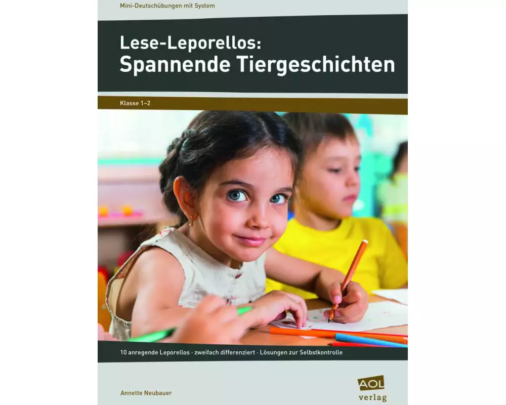 Lese-Leporellos: Spannende Tiergeschichten Kl. 1/2