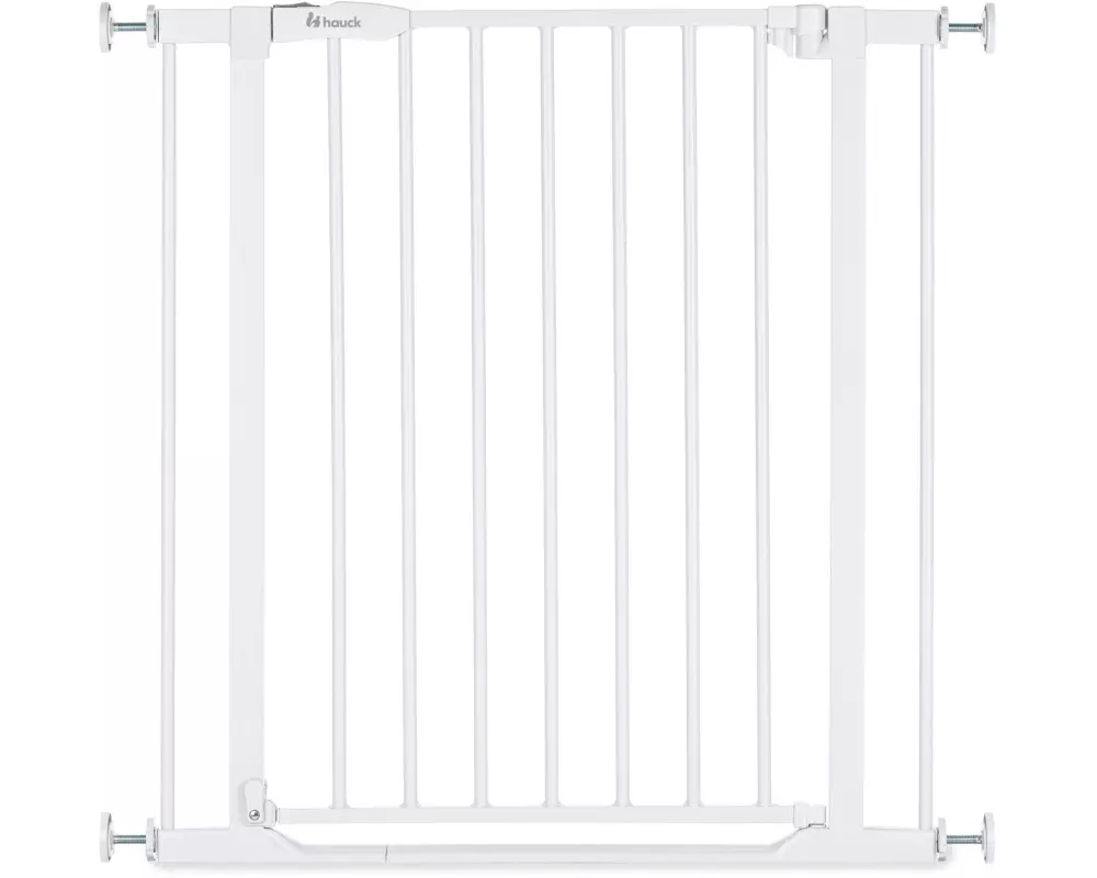 Hauck Türschutzgitter Clear Step 2 Weiss 75 cm - 80 cm
