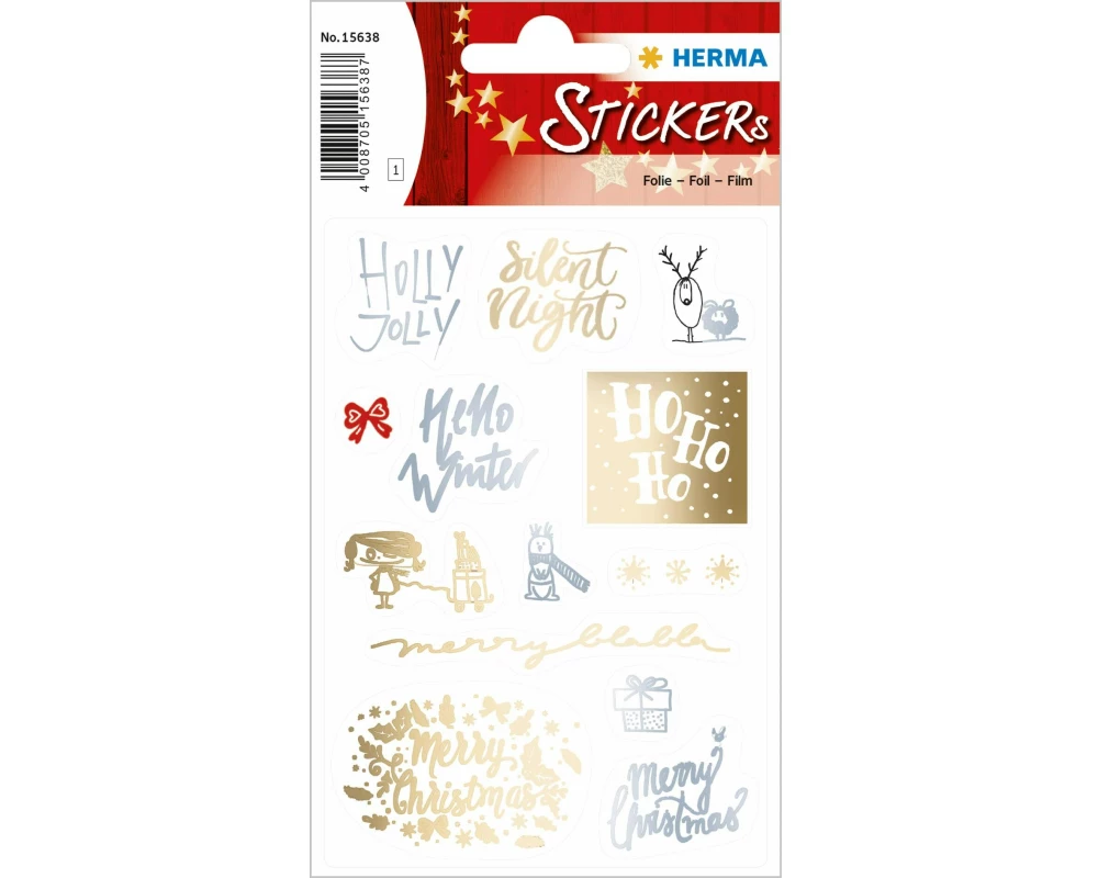 Herma Stickers Weihnachtssticker Silent Night 1 Blatt / 13 Sticker