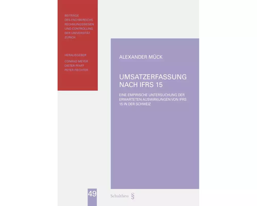 Umsatzerfassung nach IFRS 15