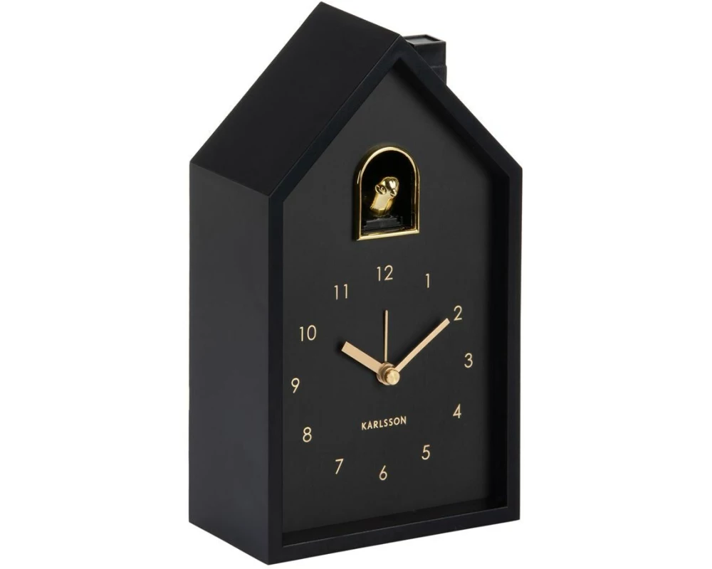 KARLSSON Wecker Modern Cuckoo Oro Black