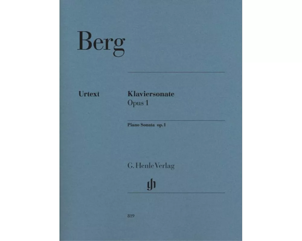 Berg, Alban - Klaviersonate op. 1