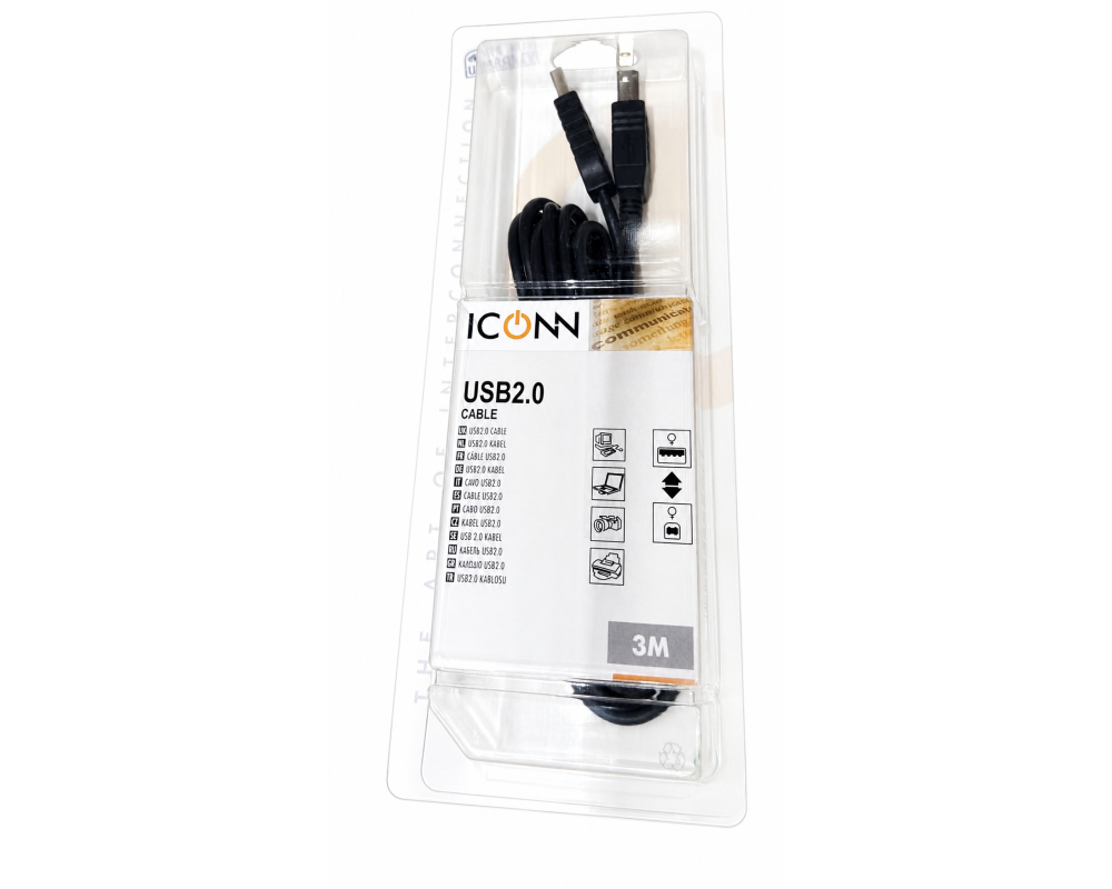 NEUTRAL USB-/IEEE 1394-Kabel 3m USB-AMBM-3 schwarz