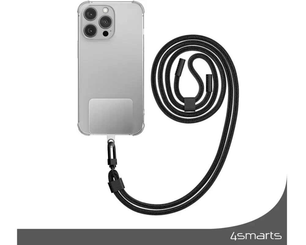 4smarts Tragegurt Universal PhonoLace Onyx Schwarz