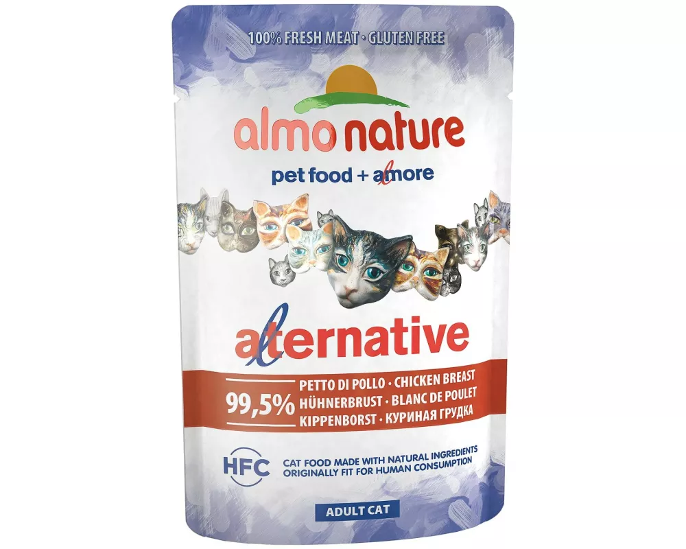 Almo Nature Nassfutter HFC Natural Plus Hühnerbrust, 55 g