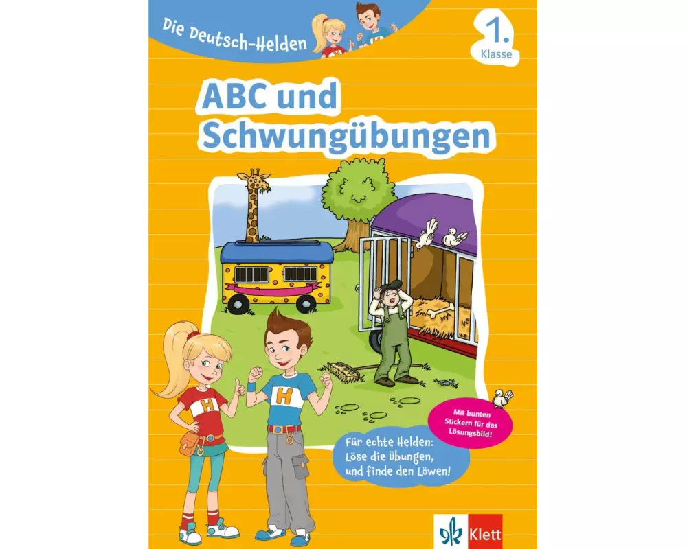 Klett Die Deutsch-Helden: ABC und Schwungübungen 1. Klasse