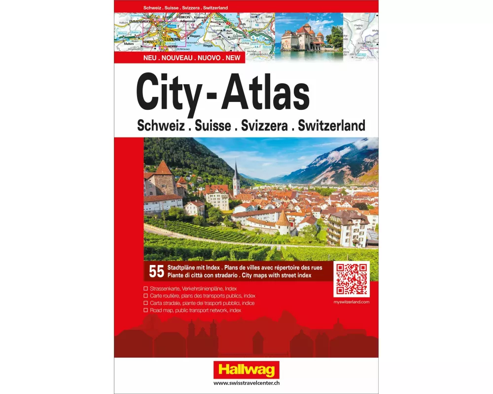 Hallwag Touring City-Atlas Schweiz