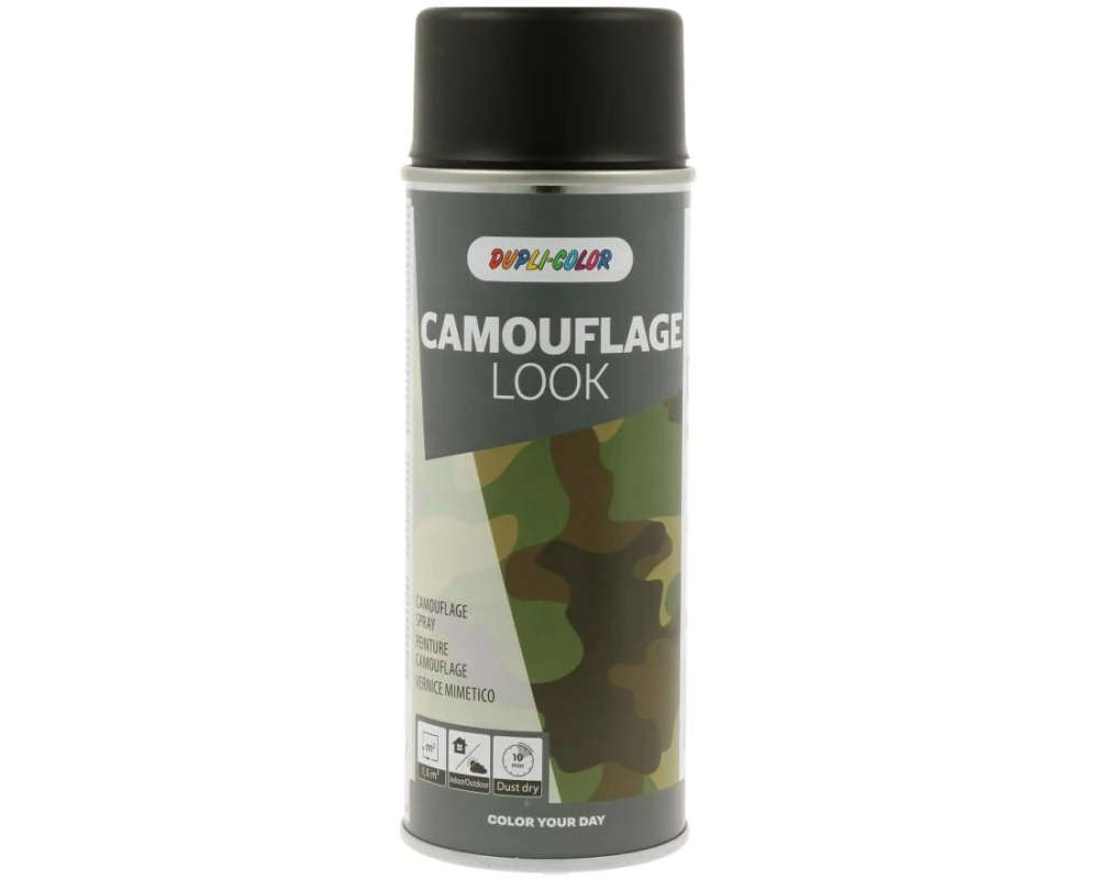 DUPLI-COLOR Effektfarbe Camouflage Look Teerschwarz RAL 9021 400 ml