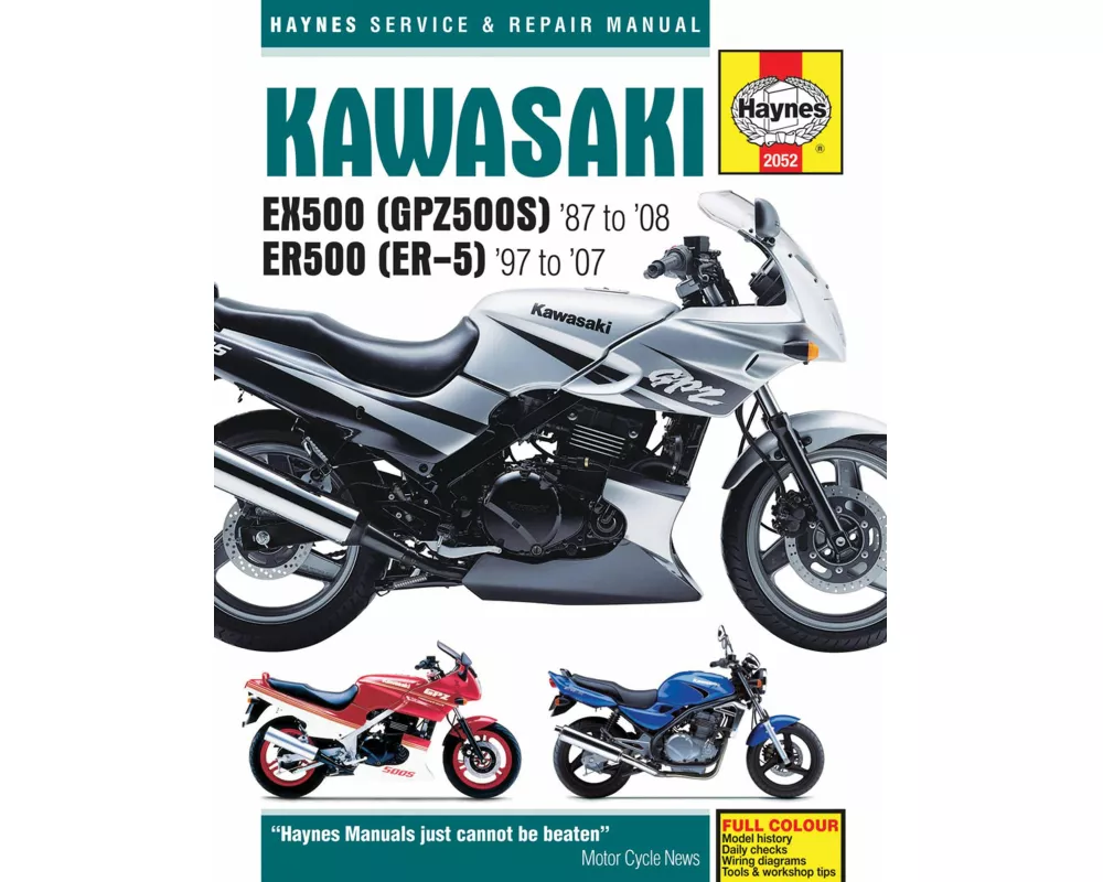 Kawasaki EX500 (GPZ500S) & ER500 (ER-5) (87 - 05)