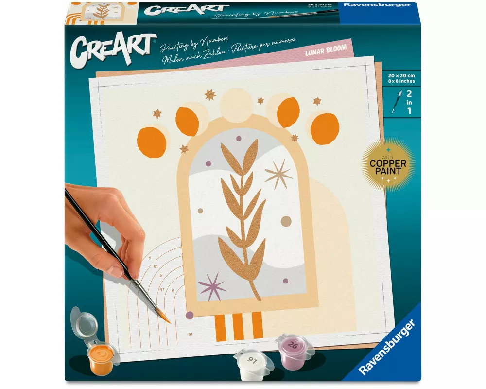 CreArt, Malen nach Zahlen Adults Trend - Mondblüte