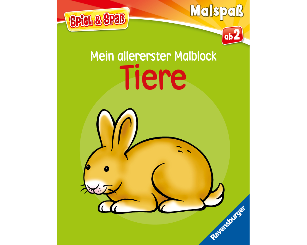 Spiel & Spaß - Mein allererster Malblock: Tiere