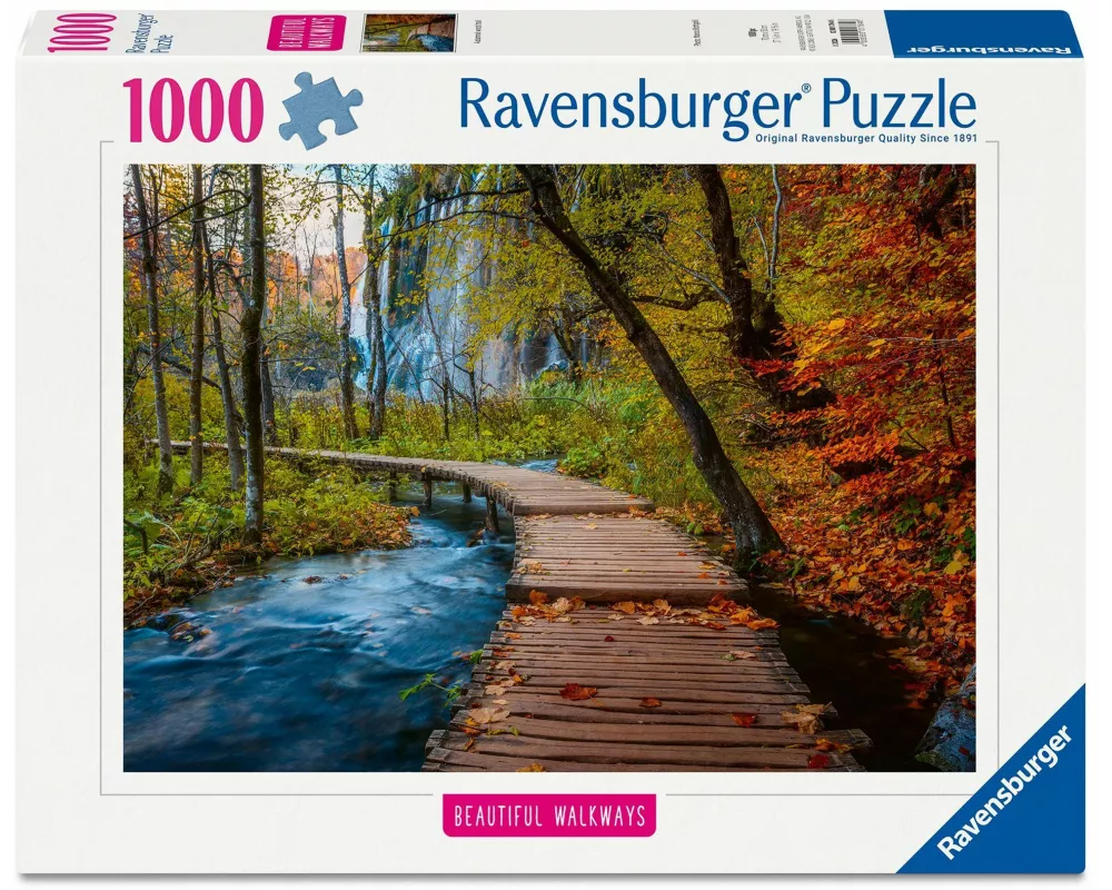 Erwachsenenpuzzle 1000 Teile - Herbstlicher Waldweg