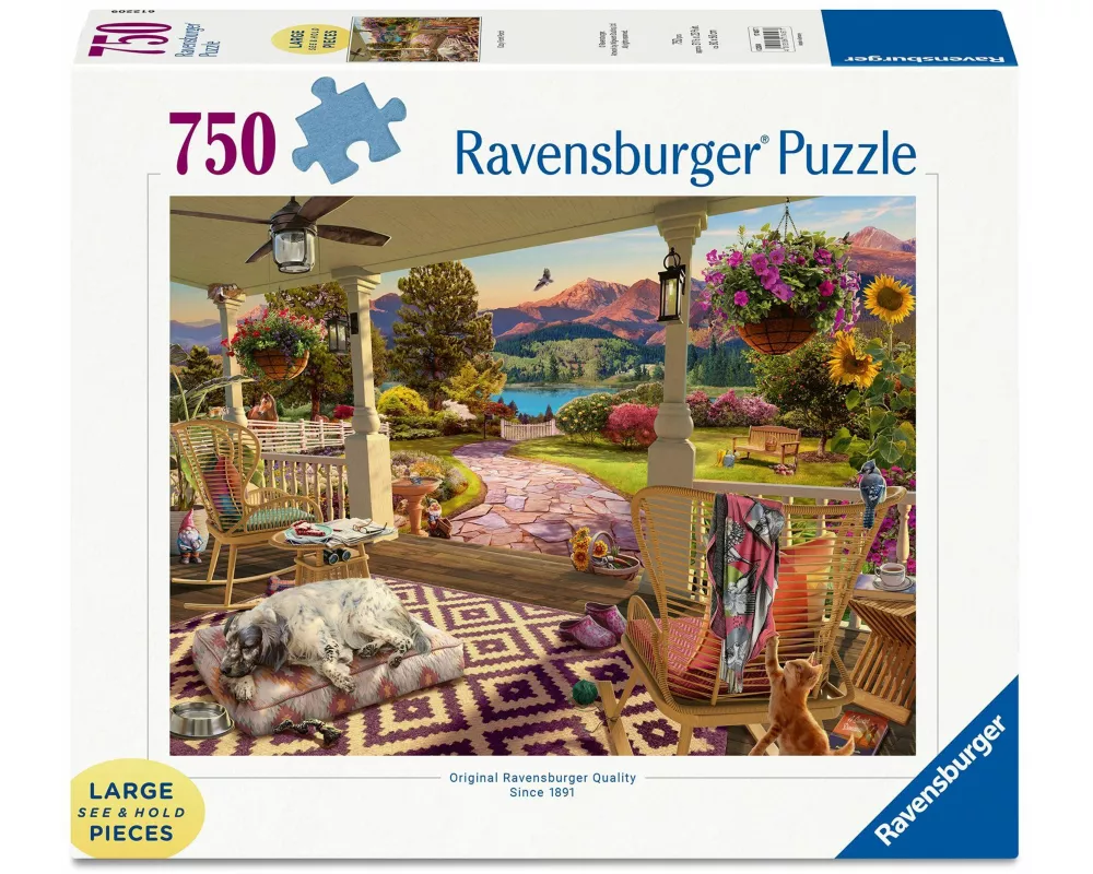 Erwachsenenpuzzle 750 Large Pieces - Entspannung auf der Veranda