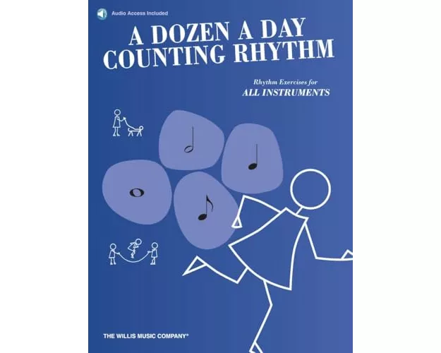 A Dozen a Day Counting Rhythm by Edna-Mae Burnam Rhythm Exercises for All Instruments with Online Audio Note Values Rests Ties Dotted Notes Simple and