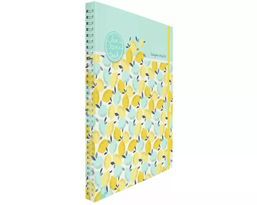 Mein Lehrerplaner A4+ – Ringbindung – Lehrerkalender für das Schuljahr 2026/2027 – Zitronentanz