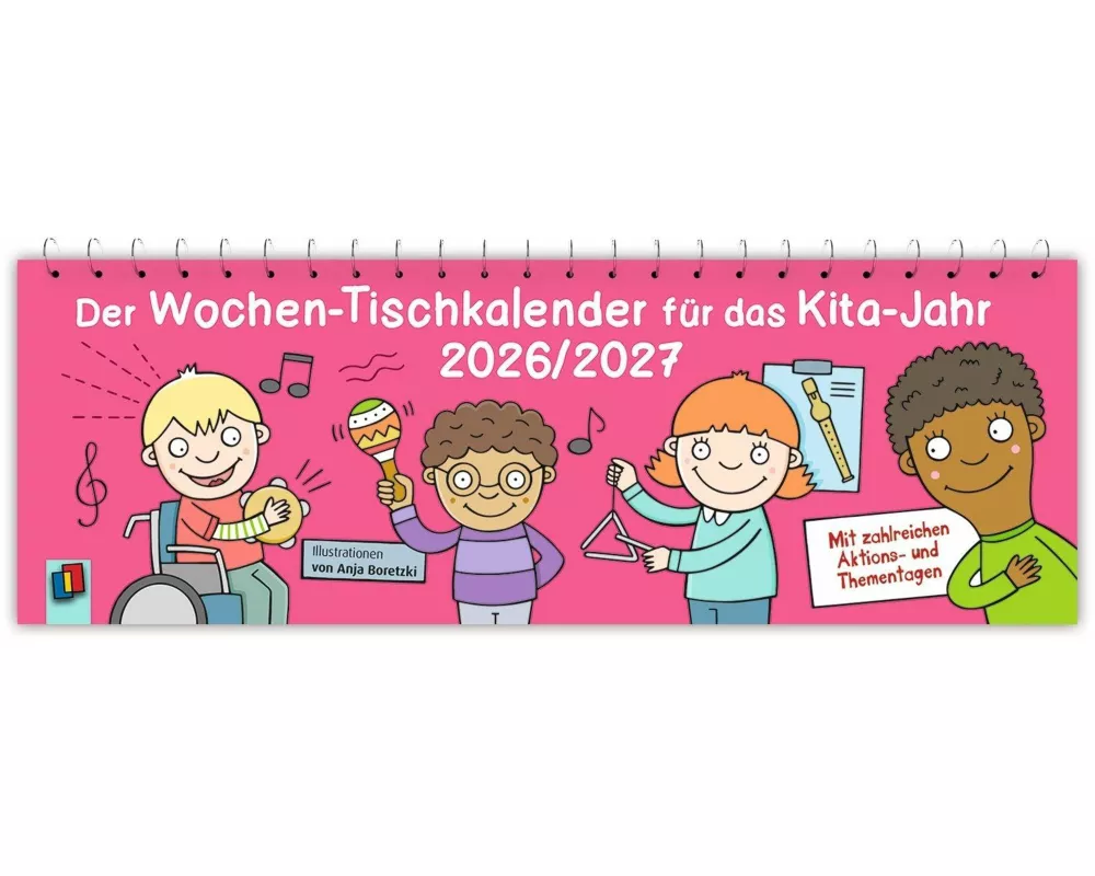 Der Wochen-Tischkalender für das Kita-Jahr 2026/2027