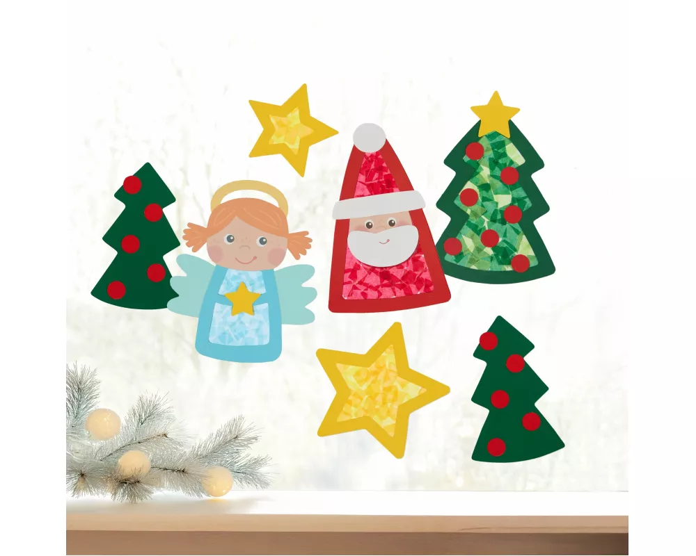 Bastelset - Erstes Kleben Weihnachtsmotive