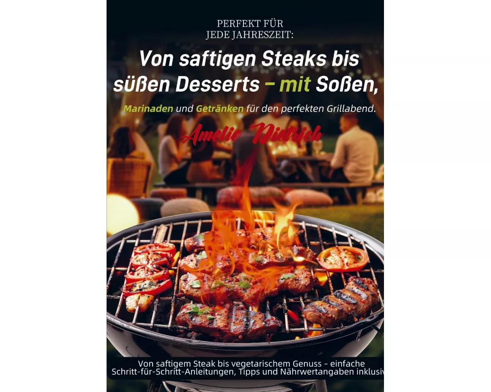 Perfekt für jede Jahreszeit: Von saftigen Steaks bis süßen Desserts - mit Soßen, Marinaden und Getränken für den perfekten Grillabend