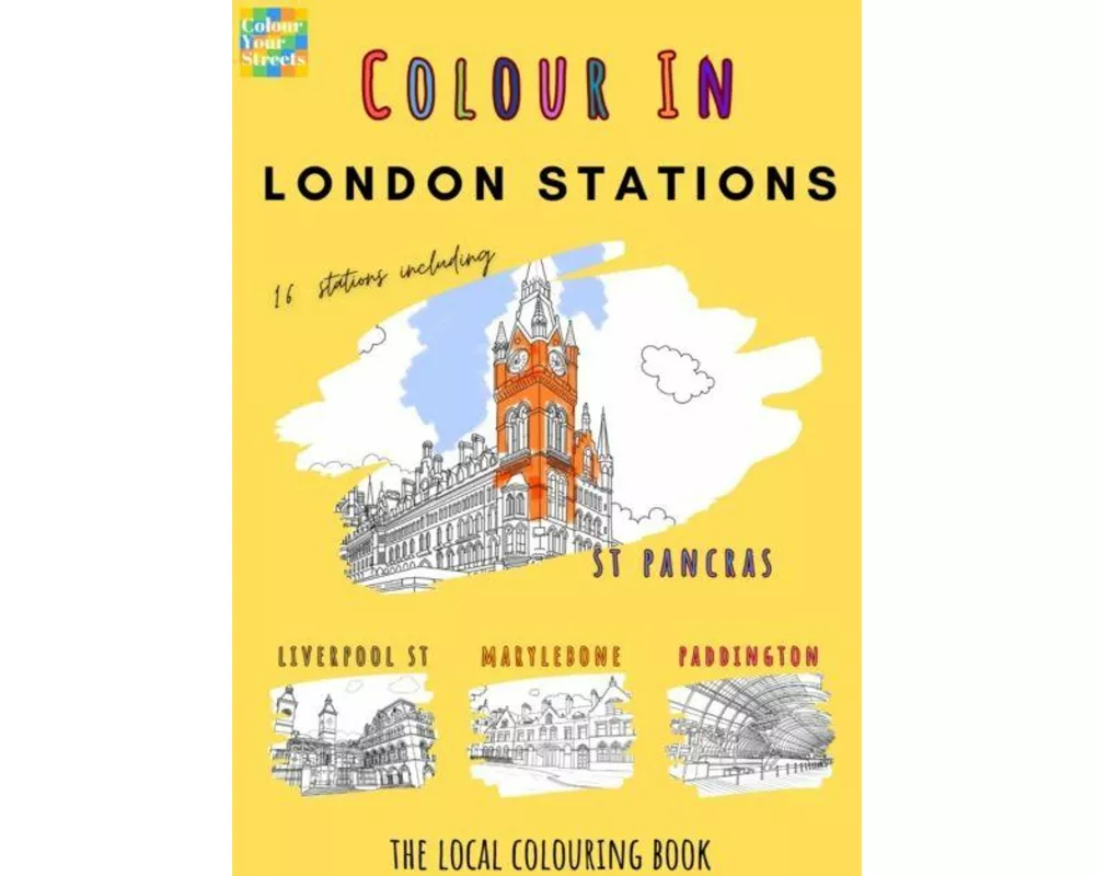 London Stations Colouring Book (A4)