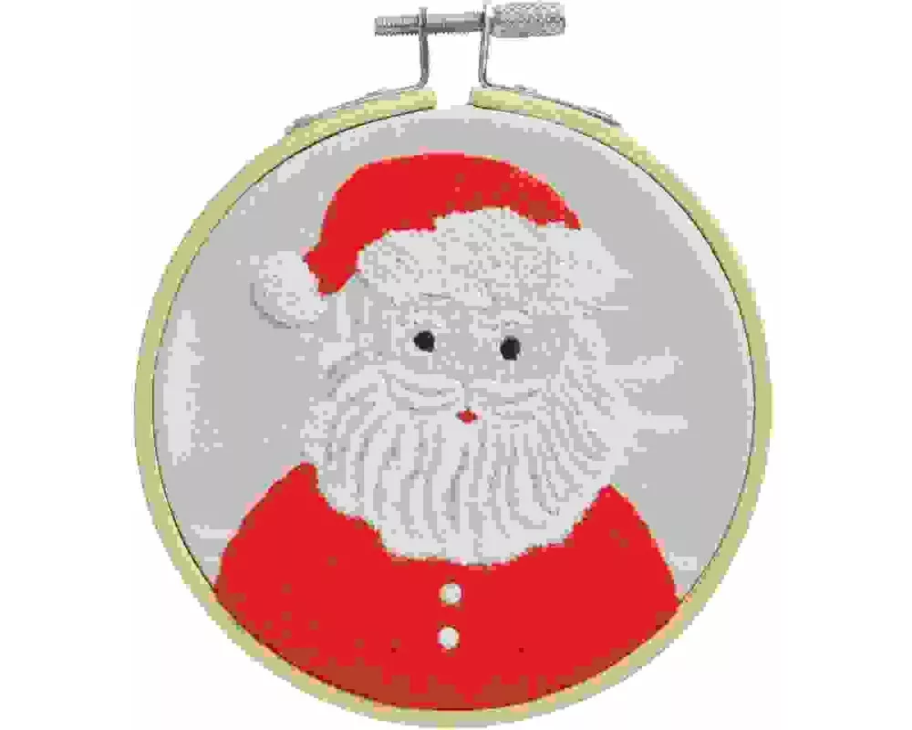 Stickpackung Vorgezeichnet, Portrait Santa