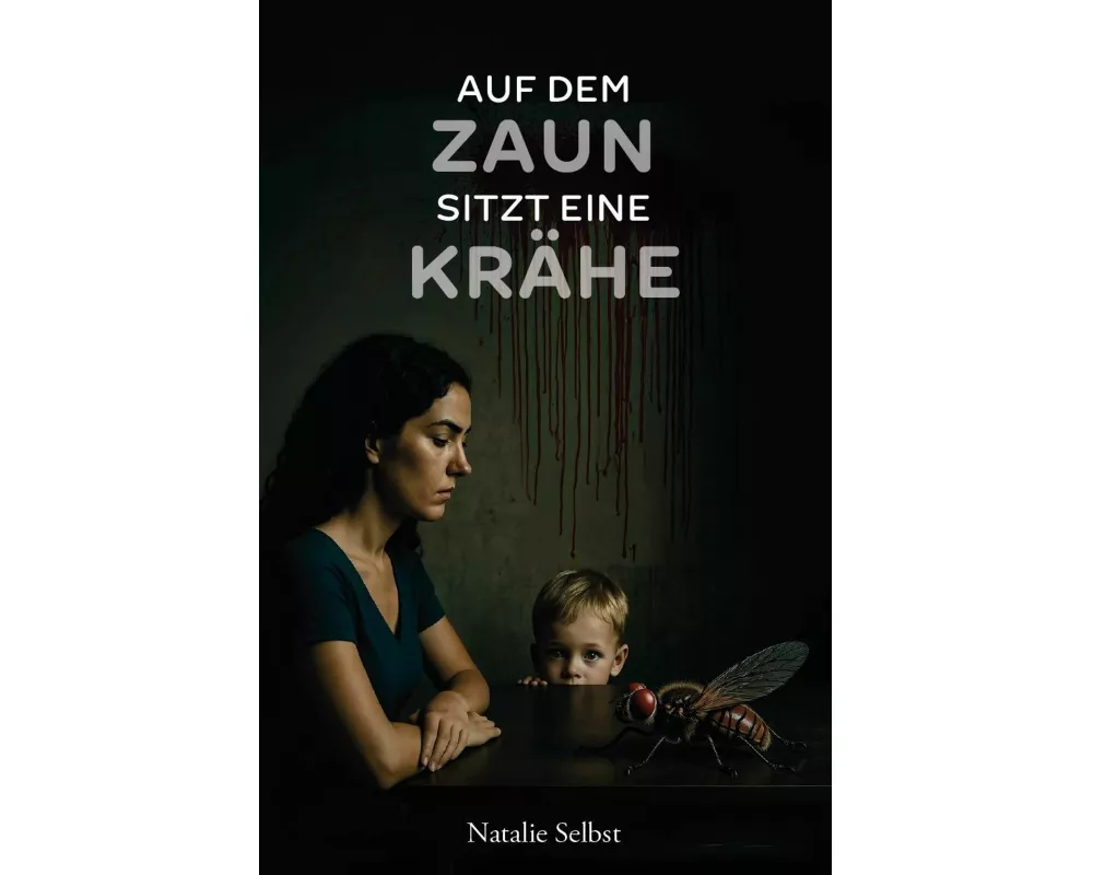 Auf dem Zaun sitzt eine Krähe