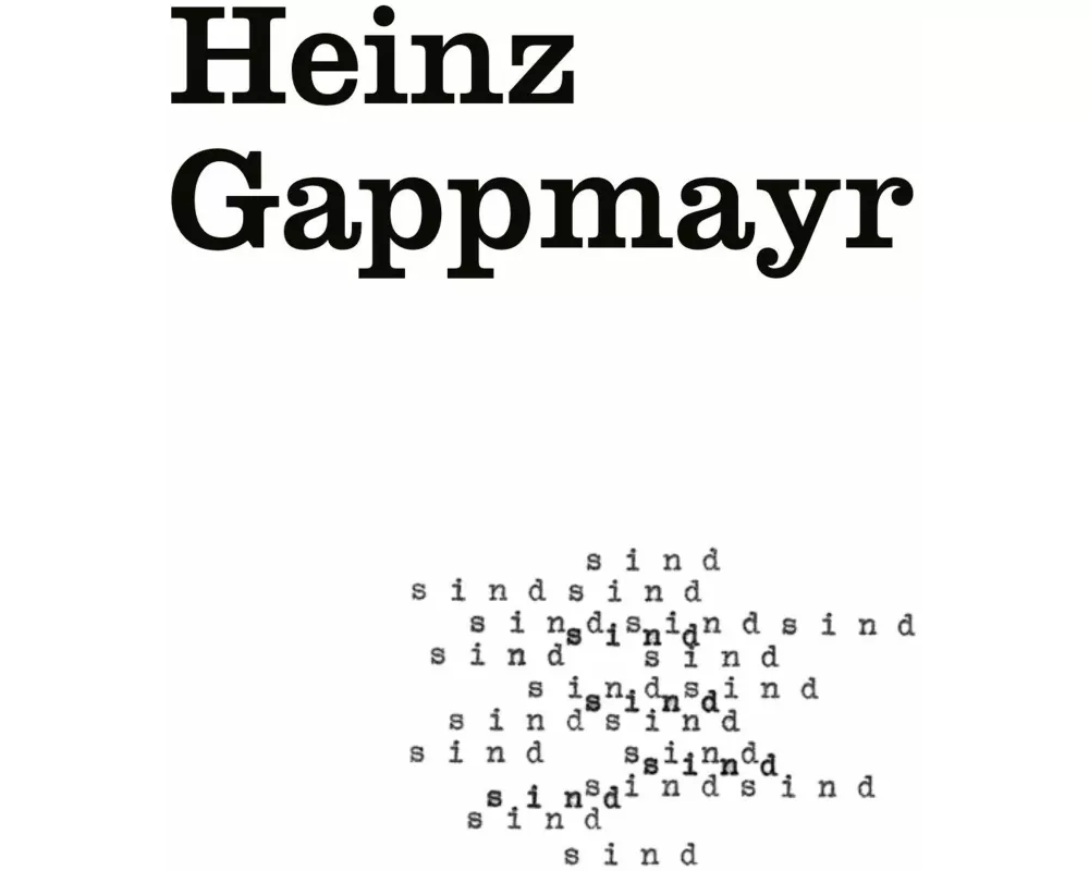 Cahier 001: Heinz Gappmayr