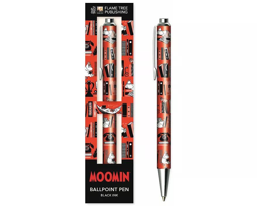 Moomin Bookshelves Boxed Decorative Ballpoint Pen