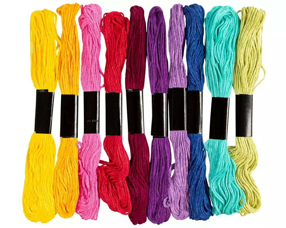 Creativ Company Stickgarn Mehrfarbig, 10 x 8 m
