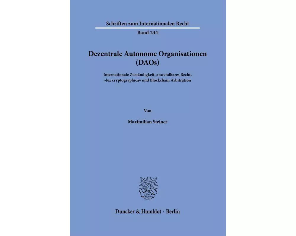 Dezentrale Autonome Organisationen (DAOs)