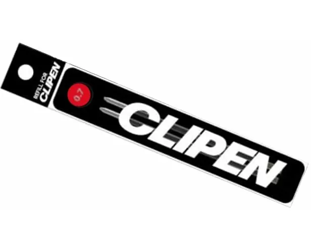 CLIPEN Refills 2er-Set Ersatzminen Ketchup Red (Rot, 0.7 mm)