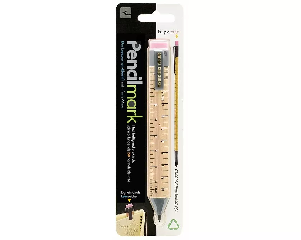 Pencilmark (Lineal) - der superflache Bleistift mit Infinity-Mine