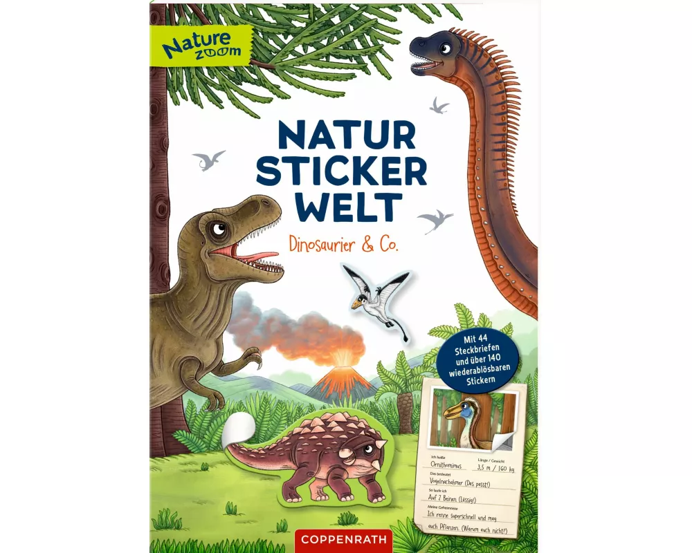 Natur-Stickerwelt - Dinosaurier und Co