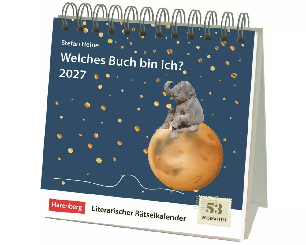 Welches Buch bin ich? Premium-Postkartenkalender 2027 - Literarischer Rätselkalender