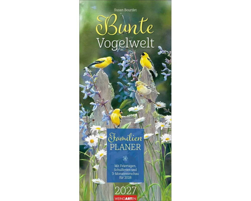 Bunte Vogelwelt Familienplaner 2027