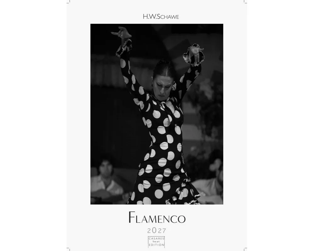 Flamenco schwarz-weiss Kalender 2027 - Wandkalender | Fotokalender | Tanzkalender| Spanien 42x59cm - . mit eindrucksvollen Flamenco-Fotos, Tanz & Musi