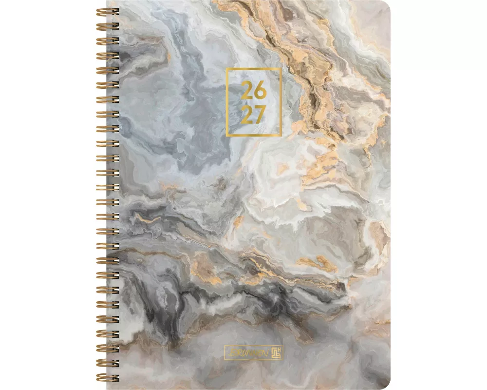 Schülerkalender Style 2026/2027 "Pastel Marble" | A5, Kunststoff