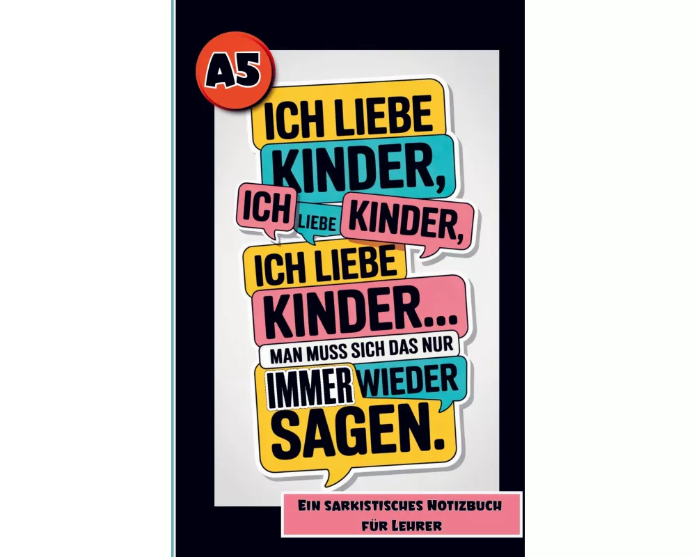 Fluch Buch Lehrer- Lustiges Geschenk für Lehrkräfte, mit sarkastischen Sprüchen. Notizbuch Lehrer