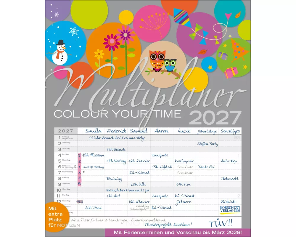 Multiplaner - Colour your time 2027