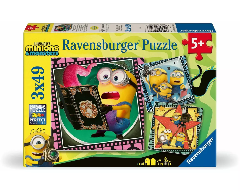 Kinderpuzzle 3x49 Teile - Minions 3