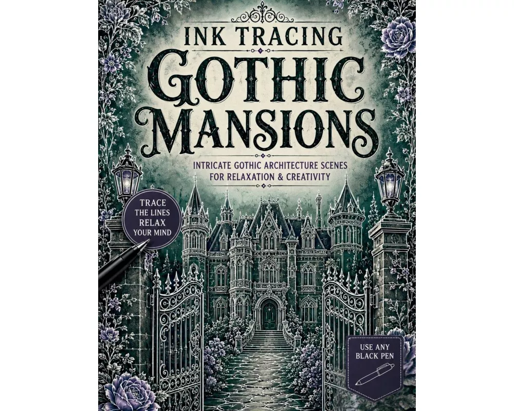 Ink Tracing Gothic Mansions