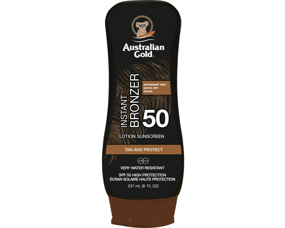 Australian Gold Sonnencreme Lotion mit Bronzer SPF 50 237 ml