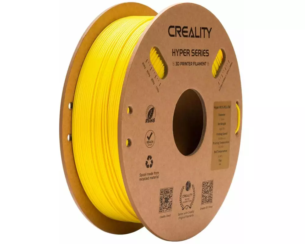 Creality Filament PETG Hyper Gelb, 1.75 mm, 1 kg