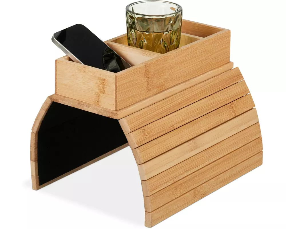 relaxdays Serviertablett Natur