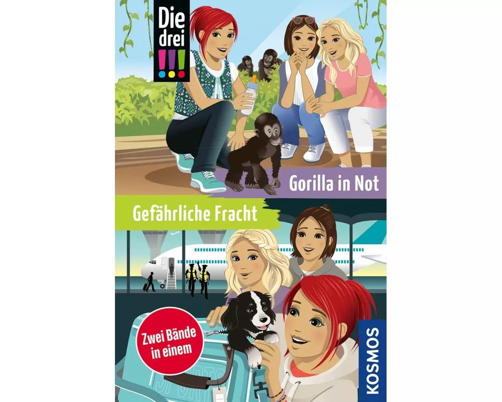Die drei !!!, Gefährliche Fracht / Gorilla in Not (Doppelband)
